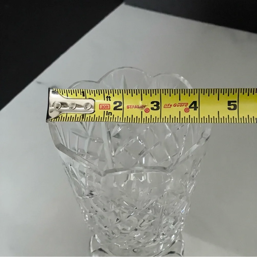 Footed Scalloped Vase - Kilbarry by Waterford Crystal